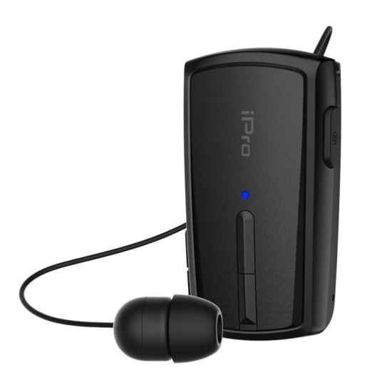 Ακουστικό Bluetooth iPro RH120 Retractable Μαύρο Ακουστικό Bluetooth iPro RH120 Retractable Μαύρο