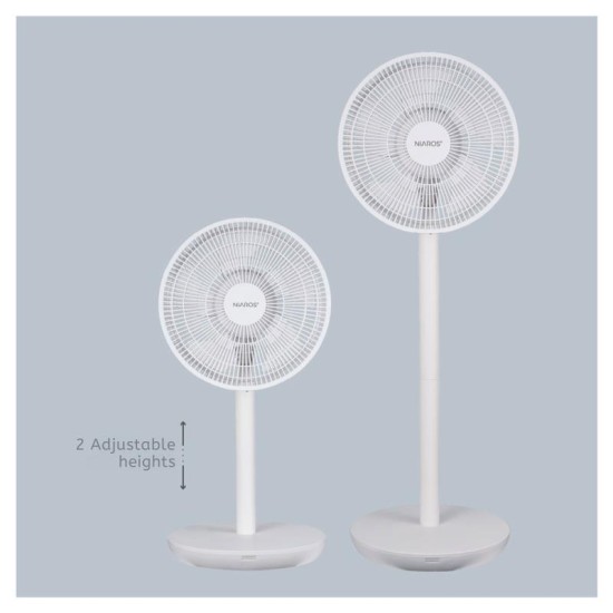 Επιδαπέδιος Ανεμιστήρας Niaros Puncha 35W Λευκό