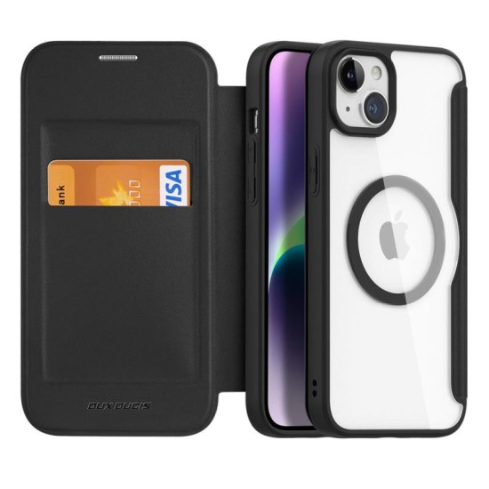 Θήκη Flip Dux Ducis Skin X Pro Wallet Apple iPhone 15 Pro Max Μαύρο