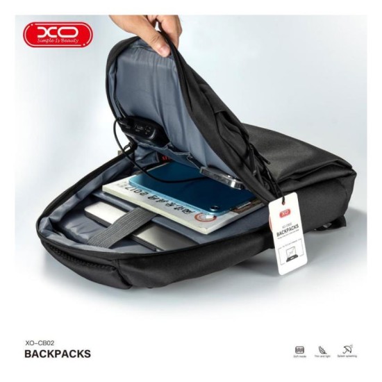 Universal Backpack XO CB02 για Laptops έως 15.6 Μαύρο Universal Backpack XO CB02 για Laptops έως 15.6'' Μαύρο