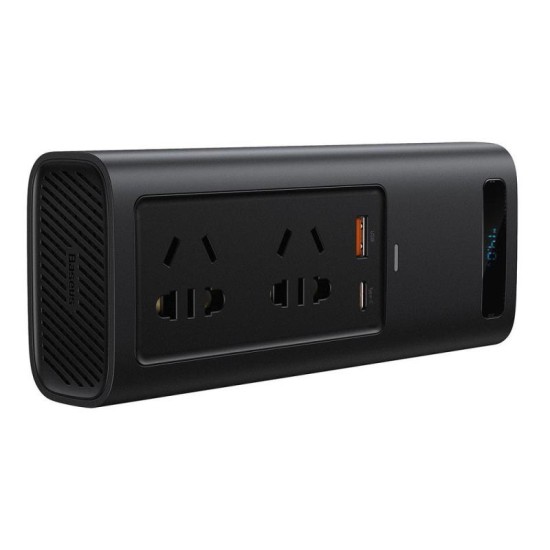 Inverter Αυτοκινήτου Baseus 12V σε 220V & Διπλή Έξοδο USB A, USB C 150W BS-CI15-02 Μαύρο Inverter Αυτοκινήτου Baseus 12V σε 220V & Διπλή Έξοδο USB A, USB C 150W BS-CI15-02 Μαύρο