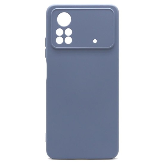 Θήκη Liquid Silicon inos Xiaomi Poco X4 Pro 5G L-Cover Γκρι-Μπλε Θήκη Liquid Silicon inos Xiaomi Poco X4 Pro 5G L-Cover Γκρι-Μπλε