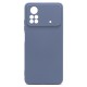 Θήκη Liquid Silicon inos Xiaomi Poco X4 Pro 5G L-Cover Γκρι-Μπλε Θήκη Liquid Silicon inos Xiaomi Poco X4 Pro 5G L-Cover Γκρι-Μπλε