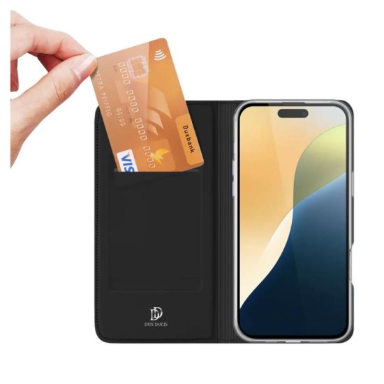 Θήκη Flip Dux Ducis Skin Pro Apple iPhone 16 Pro Max Μαύρο Θήκη Flip Dux Ducis Skin Pro Apple iPhone 16 Pro Max Μαύρο