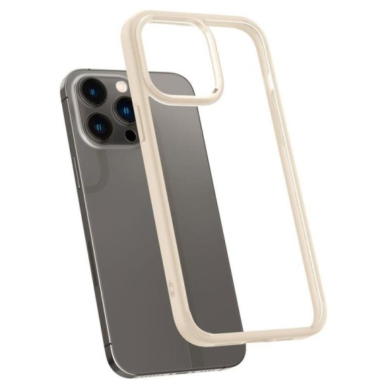 Θήκη TPU & PC Spigen Ultra Hybrid Apple iPhone 14 Pro Διάφανο-Μπεζ Θήκη TPU & PC Spigen Ultra Hybrid Apple iPhone 14 Pro Διάφανο-Μπεζ