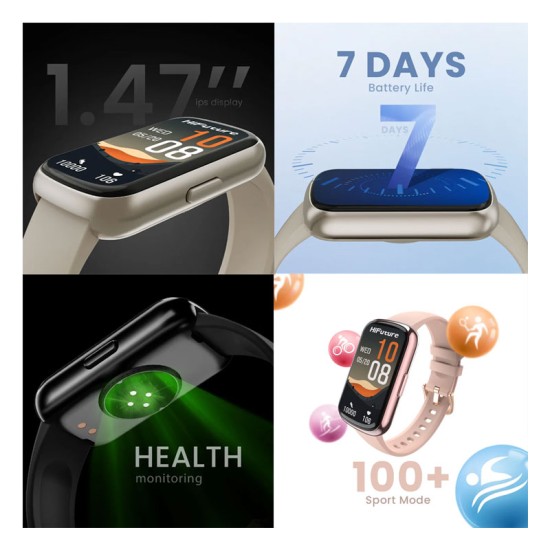 Smartwatch HiFuture EVO2 Smart Band Activity Tracker 1.47" Μαύρο Smartwatch HiFuture EVO2 Smart Band Activity Tracker 1.47" Μαύρο
