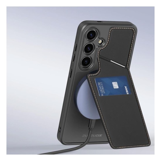 Θήκη Δερμάτινη Dux Ducis Rafi II Mag 3 σε 1 MagSafe RFID Blocker Samsung S926B Galaxy S24 Plus 5G με Stand Μαύρο Θήκη Δερμάτινη Dux Ducis Rafi II Mag 3 σε 1 MagSafe RFID Blocker Samsung S926B Galaxy S24 Plus 5G με Stand Μαύρο