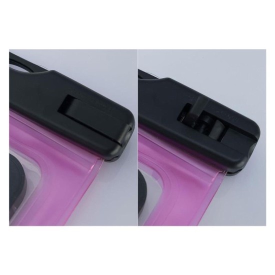 Waterproof Θήκη inos για Smartphones έως 6.7'' Διάφανο-Ροζ Waterproof Θήκη inos για Smartphones έως 6.7'' Διάφανο-Ροζ