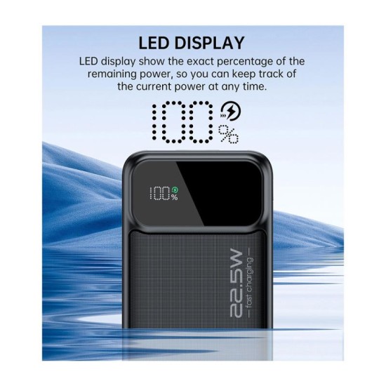 Φορτιστής Ανάγκης Choetech B729 DP22.5W 20000mAh με 2 Θύρες USB A & 1 Θύρα USB C Μαύρο Φορτιστής Ανάγκης Choetech B729 DP22.5W 20000mAh με 2 Θύρες USB A & 1 Θύρα USB C Μαύρο