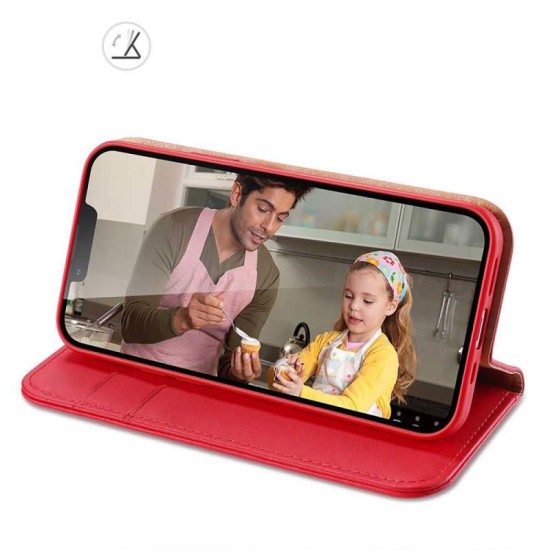Θήκη Δερμάτινη Dux Ducis Hivo RFID Wallet Apple iPhone 15 Pro Κόκκινο Θήκη Δερμάτινη Dux Ducis Hivo RFID Wallet Apple iPhone 15 Pro Κόκκινο
