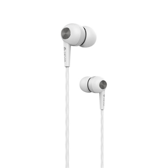 Hands Free Stereo Devia EL064 3.5mm Kintone Λευκό Hands Free Stereo Devia EL064 3.5mm Kintone Λευκό