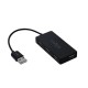 Hub USB A Maxlife 4 σε 1 to USB A & Καλώδιο USB A (Θηλυκό) to USB A (Αρσενικό) 1.5m Μαύρο