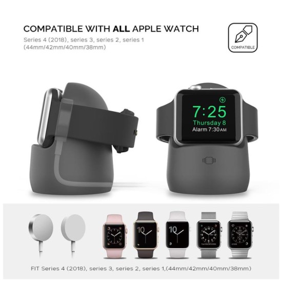 Επιτραπέζια Βάση Ahastyle PT63 για Φόρτιση Apple Watch Σκούρο Γκρι