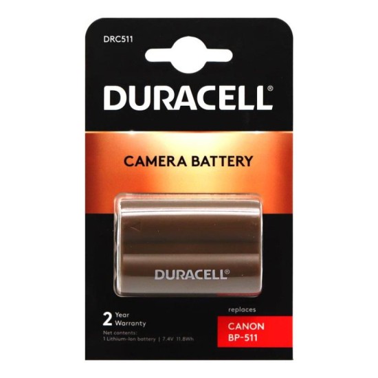 Μπαταρία Κάμερας Duracell DRC511 για Canon BP-511 1600mAh (1 τεμ)