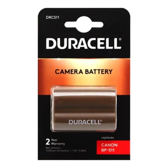Μπαταρία Κάμερας Duracell DRC511 για Canon BP-511 1600mAh (1 τεμ) Μπαταρία Κάμερας Duracell DRC511 για Canon BP-511 1600mAh (1 τεμ)
