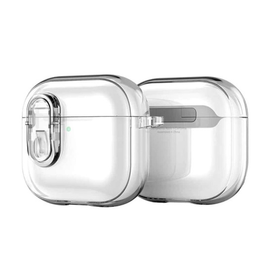 Θήκη TPU & PC Dux Ducis PECL Apple AirPods 4 με Γάντζο Διάφανο Θήκη TPU & PC Dux Ducis PECL Apple AirPods 4 με Γάντζο Διάφανο