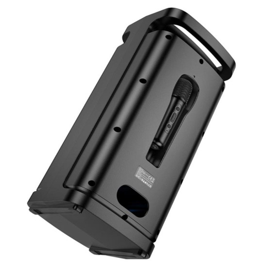 Φορητό Ηχείο Bluetooth Borofone BP25 Vida Karaoke TWS BT 5.4 USB MicroSD 3600mAh 20W Μαύρο Φορητό Ηχείο Bluetooth Borofone BP25 Vida Karaoke TWS BT 5.4 USB MicroSD 3600mAh 20W Μαύρο