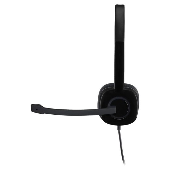Ενσύρματα Ακουστικά Κεφαλής Logitech H151 με Μικρόφωνο Μαύρο Ενσύρματα Ακουστικά Κεφαλής Logitech H151 με Μικρόφωνο Μαύρο