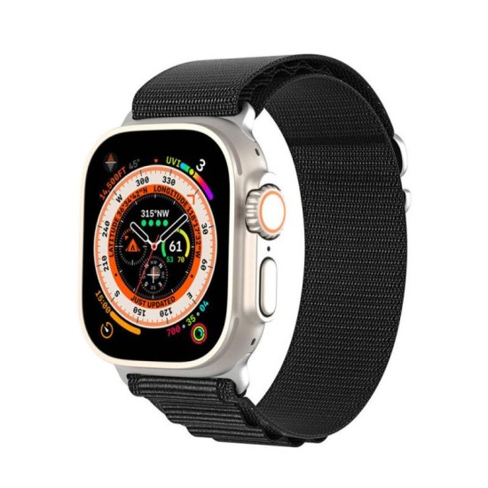 Λουράκι Dux Ducis Sport Nylon Woven Bracelet Apple Watch (42/ 44/ 45/ 49mm) Μαύρο Λουράκι Dux Ducis Sport Nylon Woven Bracelet Apple Watch (42/ 44/ 45/ 49mm) Μαύρο