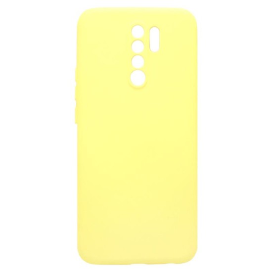 Θήκη Liquid Silicon inos Xiaomi Redmi 9 L-Cover Κίτρινο Θήκη Liquid Silicon inos Xiaomi Redmi 9 L-Cover Κίτρινο