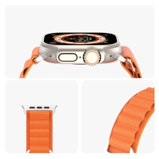 Λουράκι Dux Ducis Sport Nylon Woven Bracelet Apple Watch (42/ 44/ 45/ 49mm) Πορτοκαλί Λουράκι Dux Ducis Sport Nylon Woven Bracelet Apple Watch (42/ 44/ 45/ 49mm) Πορτοκαλί