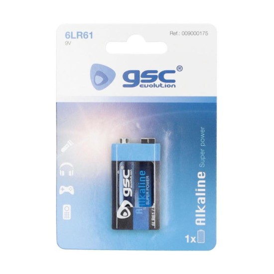 Μπαταρία GSC Alkaline Super Power 6LR61 9V (1 τεμ.) Μπαταρία GSC Alkaline Super Power 6LR61 9V (1 τεμ.)