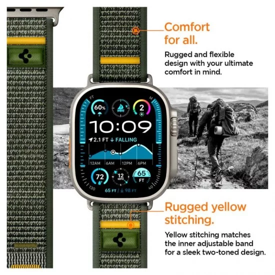 Λουράκι Spigen Athlex Air Apple Watch 6/ 7/ 8/ 9/ 10/ SE/ Ultra 1/ 2 (44/ 45/ 46/ 49mm) Active Πράσινο Λουράκι Spigen Athlex Air Apple Watch 6/ 7/ 8/ 9/ 10/ SE/ Ultra 1/ 2 (44/ 45/ 46/ 49mm) Active Πράσινο