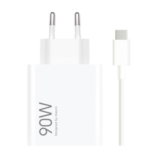 Φορτιστής Ταξιδίου Ταχείας Φόρτισης Xiaomi HyperCharge Combo με Έξοδο USB A 90W & Καλώδιο USB C 1m Λευκό Φορτιστής Ταξιδίου Ταχείας Φόρτισης Xiaomi HyperCharge Combo με Έξοδο USB A 90W & Καλώδιο USB C 1m Λευκό