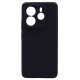 Θήκη Liquid Silicon inos Xiaomi Redmi Note 14 4G Velvet Σκούρο Μπλε