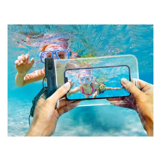 Universal Αδιάβροχη Θήκη Spigen A601 για Smartphones έως 6.8'' Διάφανο (2 τεμ.)