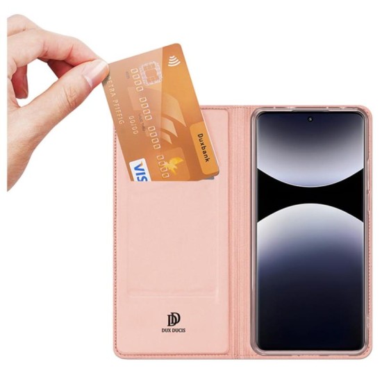 Θήκη Flip Dux Ducis Skin Pro Xiaomi Redmi Note 14 Pro 4G Ροζ