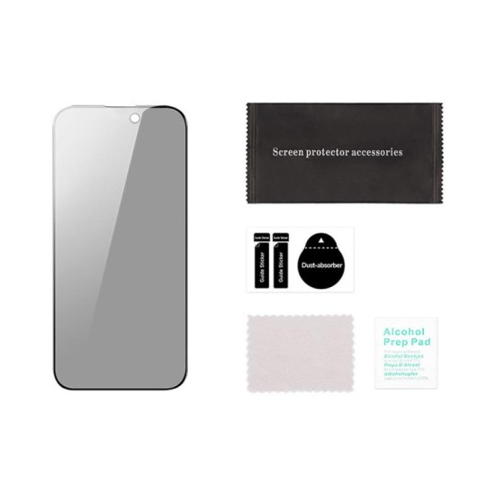 Tempered Glass Full Face Privacy Dux Ducis Apple iPhone 14 Pro Μαύρο (1 τεμ.)