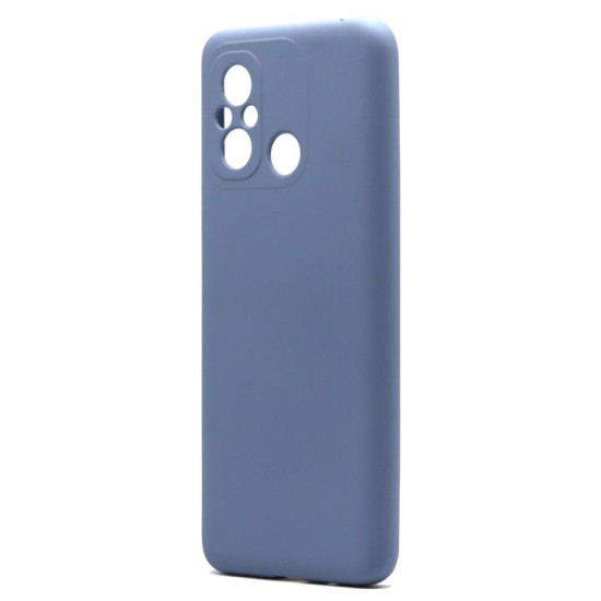 Θήκη Liquid Silicon inos Xiaomi Redmi 12C L-Cover Ματ Γκρι-Μπλε Θήκη Liquid Silicon inos Xiaomi Redmi 12C L-Cover Ματ Γκρι-Μπλε