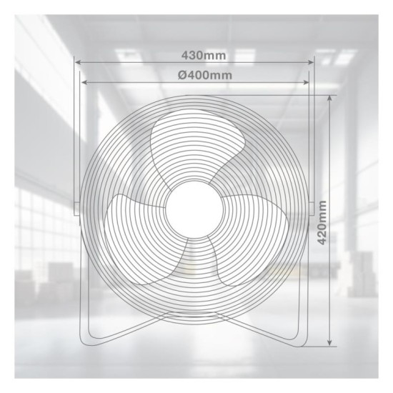 Επιδαπέδιος Ανεμιστήρας Μεταλλικός Niaros Gumba 70W Επιδαπέδιος Ανεμιστήρας Μεταλλικός Niaros Gumba 70W