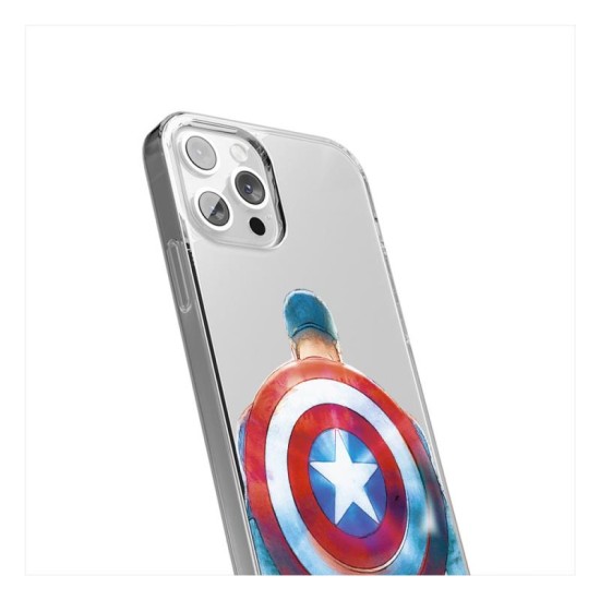 Θήκη Soft TPU Marvel Captain America 002 Apple iPhone 15 Pro Διάφανο Θήκη Soft TPU Marvel Captain America 002 Apple iPhone 15 Pro Διάφανο