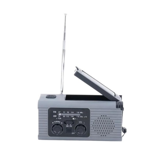 Φορητό Ηχείο Bluetooth Pristar YX318 με Φακό, Φορτιστή Ανάγκης 4000mAh & Ραδιόφωνο FM Γκρι Φορητό Ηχείο Bluetooth Pristar YX318 με Φακό, Φορτιστή Ανάγκης 4000mAh & Ραδιόφωνο FM Γκρι