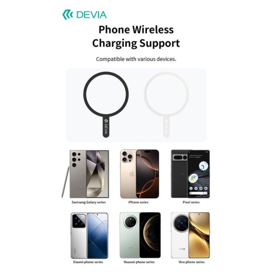 Magnetic Adapter Ring Devia EL255 για Magsafe Μαύρο & Λευκό (2 τεμ.) Magnetic Adapter Ring Devia EL255 για Magsafe Μαύρο & Λευκό (2 τεμ.)