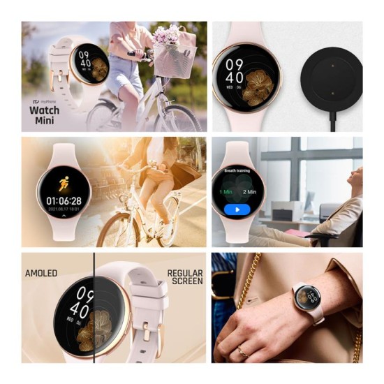 Smartwatch myPhone Mini 1.04'' Μπεζ Smartwatch myPhone Mini 1.04'' Μπεζ