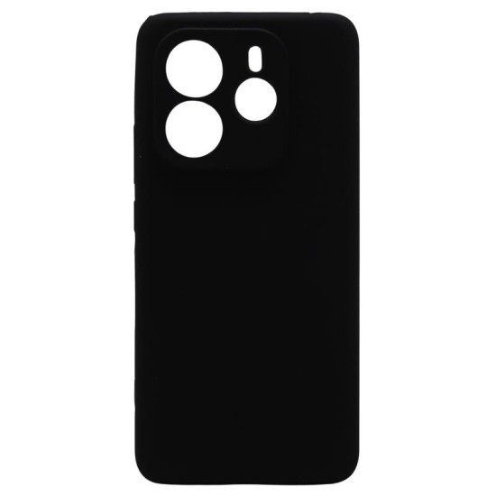 Θήκη Liquid Silicon inos Xiaomi Redmi Note 14 4G Velvet Μαύρο