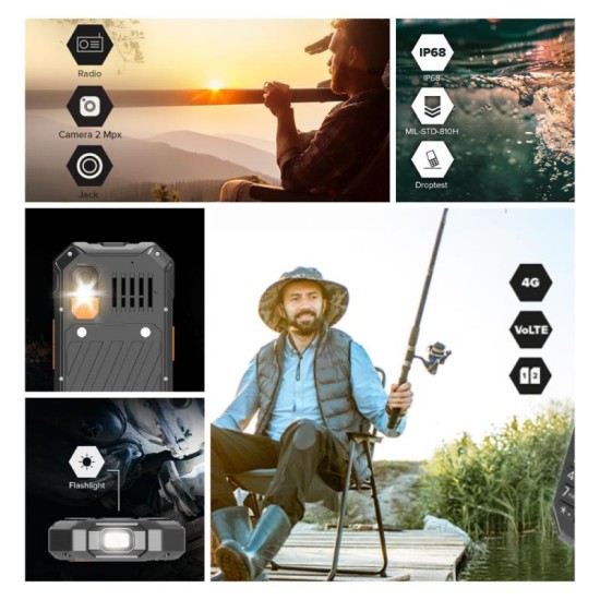 Κινητό Τηλέφωνο Hammer 6 LTE (Dual SIM) Μαύρο Κινητό Τηλέφωνο Hammer 6 LTE (Dual SIM) Μαύρο