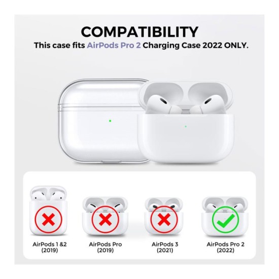 Θήκη PC AhaStyle WG94 Apple AirPods Pro 2 (2022) Διάφανο Θήκη PC AhaStyle WG94 Apple AirPods Pro 2 (2022) Διάφανο