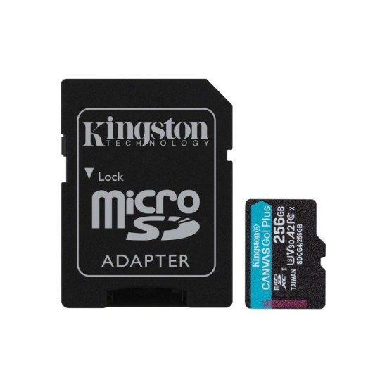 Κάρτα μνήμης Micro SDXC C10 UHS-I U3 Kingston Canvas Select Plus 200MB/s 256GB + 1 ADP Κάρτα μνήμης Micro SDXC C10 UHS-I U3 Kingston Canvas Select Plus 200MB/s 256GB + 1 ADP