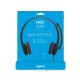 Ενσύρματα Ακουστικά Κεφαλής Logitech H151 με Μικρόφωνο Μαύρο Ενσύρματα Ακουστικά Κεφαλής Logitech H151 με Μικρόφωνο Μαύρο