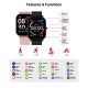 Smartwatch Maxlife MXSW-110 Μαύρο