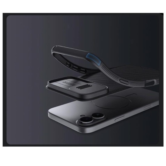 Θήκη Soft TPU & PC Nillkin Camshield Pro Apple iPhone 16 Μαύρο Θήκη Soft TPU & PC Nillkin Camshield Pro Apple iPhone 16 Μαύρο