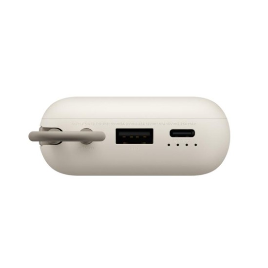 Φορτιστής Ανάγκης Ταχείας Φόρτισης Xiaomi BHR9072GL 22.5W 10000mAh με Ενσωματωμένο Καλώδιο Μπεζ