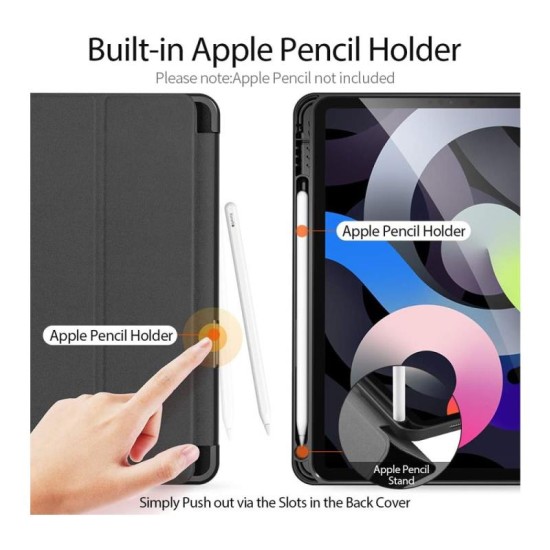 Θήκη TPU Flip Shock Proof Dux Ducis Domo Apple iPad 10.2'' 2019/ 2020/ 2021 Μαύρο Θήκη TPU Flip Shock Proof Dux Ducis Domo Apple iPad 10.2'' 2019/ 2020/ 2021 Μαύρο
