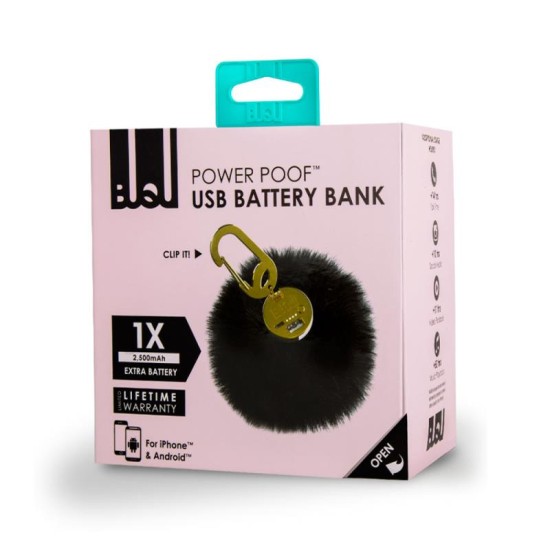Φορτιστής Ανάγκης BuQu POOF 2500mAh Μαύρο Φορτιστής Ανάγκης BuQu POOF 2500mAh Μαύρο