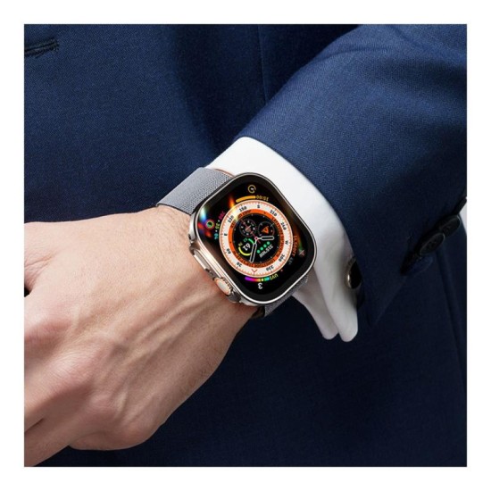 Θήκη PC Dux Ducis Hamo Metallic Apple Watch Ultra 49mm Ασημί Θήκη PC Dux Ducis Hamo Metallic Apple Watch Ultra 49mm Ασημί