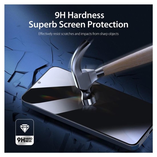 Tempered Glass Full Face Privacy Dux Ducis Apple iPhone 16 Μαύρο (1 τεμ.) Tempered Glass Full Face Privacy Dux Ducis Apple iPhone 16 Μαύρο (1 τεμ.)